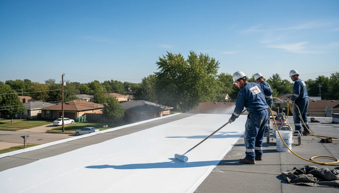 Commercial roof coating in Red Mountain, CA near me